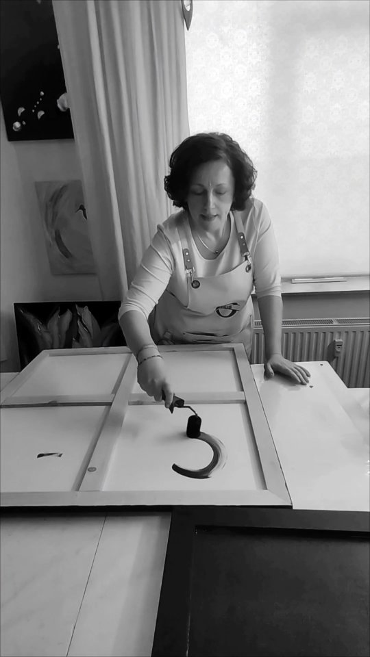 Der Künstler muss ein Reels hochladen, also habe ich beschlossen, ein bisschen langweilige 😜😮 Arbeit zu zeigen