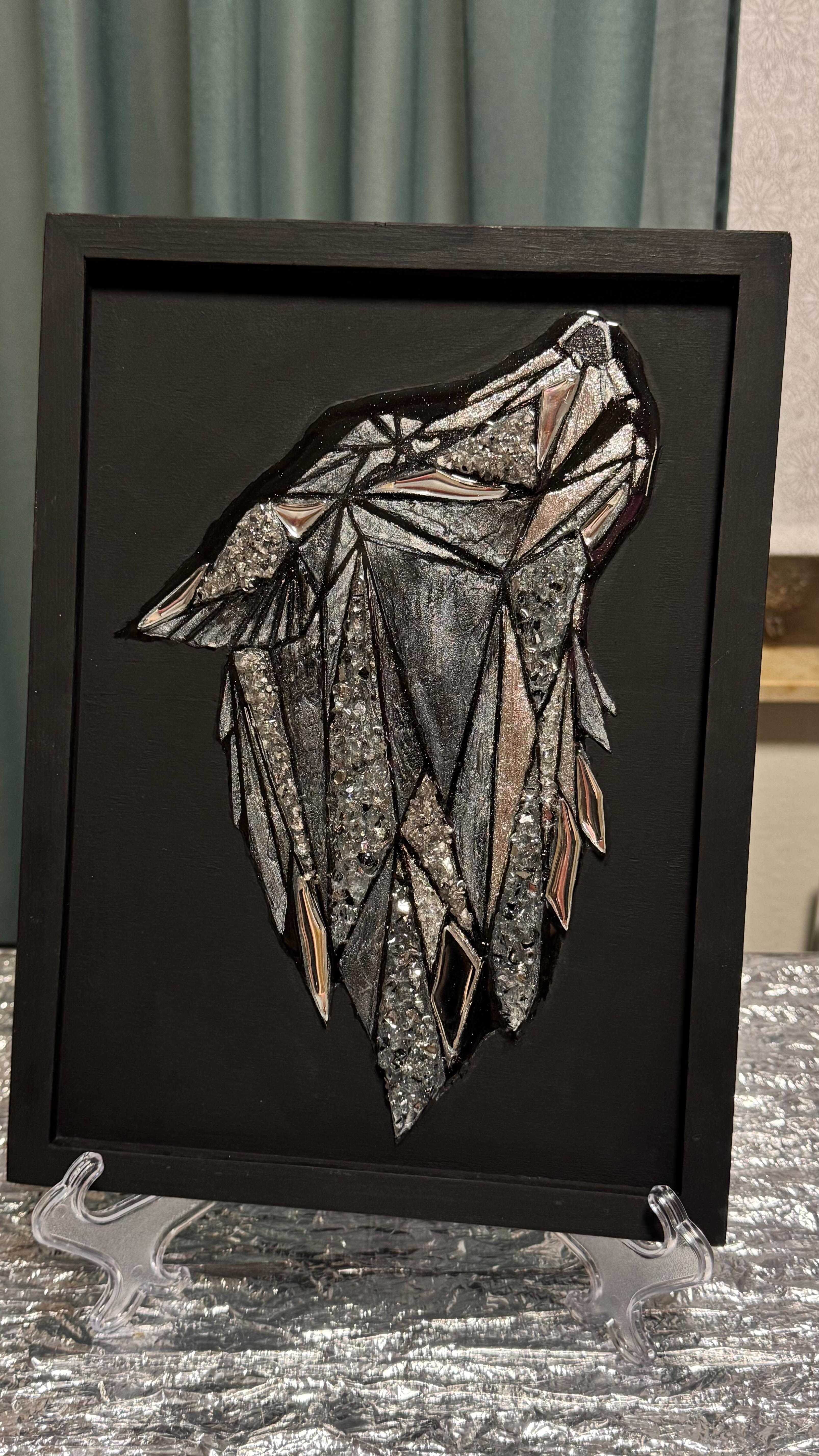 #epoxidharzbild #toteme #altar #krafttier #Spiegelharzfusion